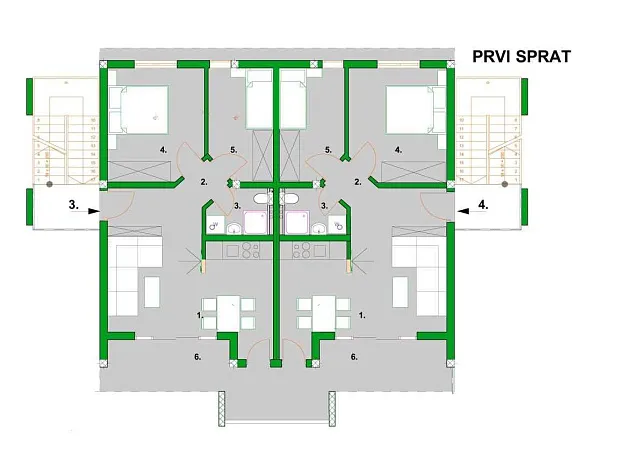 Apartments mit zwei Schlafzimmern in einem ruhigen Teil von Tivat — photo 12